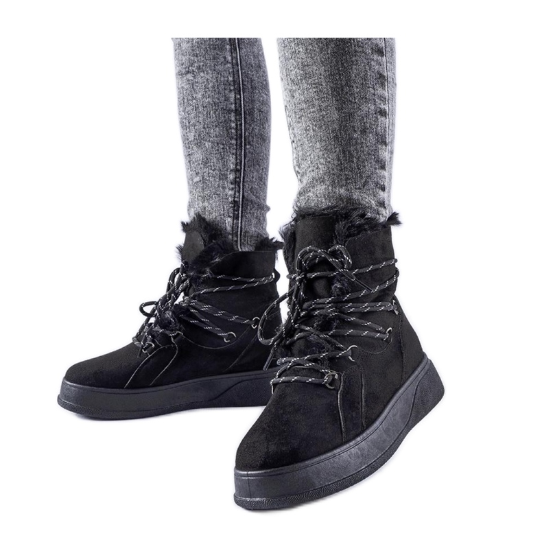 Doposci con plateau neri nero