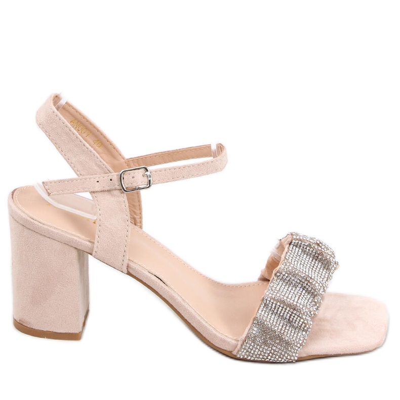 Sandali con tacco alto di Dash Nude beige