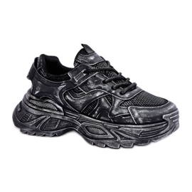 Scarpe Sportive Wiped Modello 8952 Nere nero