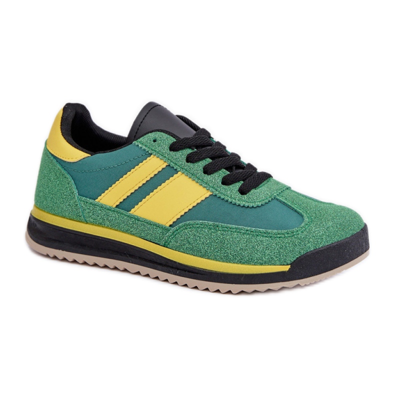 Sneakers sportive allacciate 8957 Verde