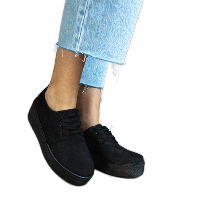 Scarpe con zeppa Lunde nere nero