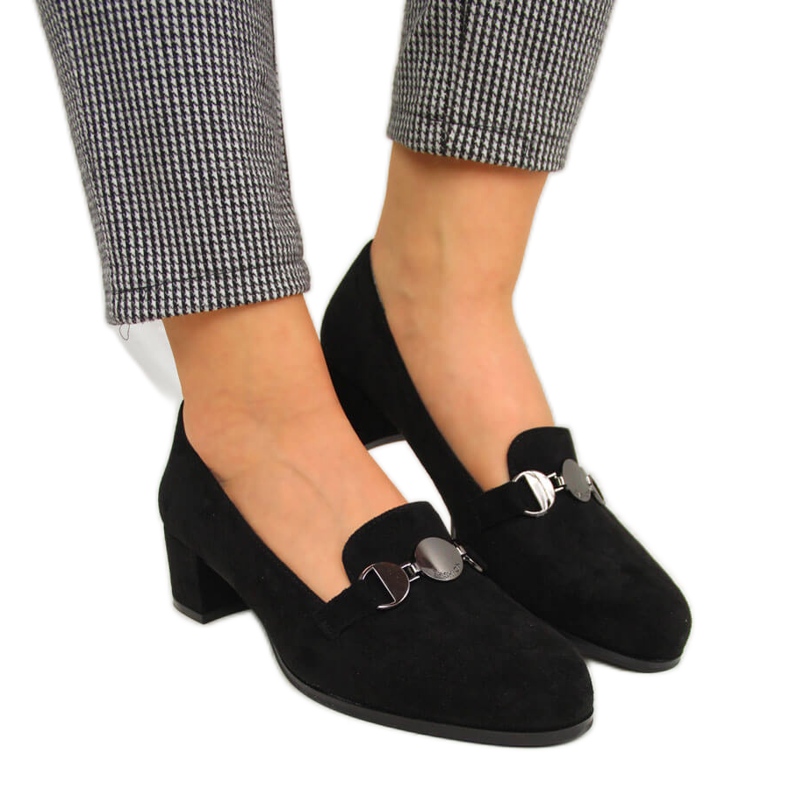 Scarpe nere da donna con blocco di Sergio Leone nero