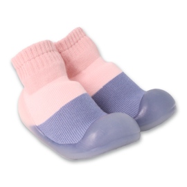 Pantofole da bambino elastiche rosa e blu Befado 002P083