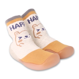 Scarpine Befado gialle/beige con motivo animali 002P080 giallo
