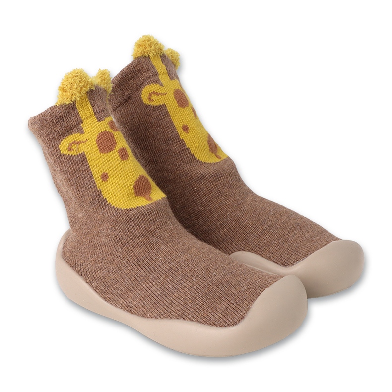 Scarpine Befado marroni con motivo animale giallo 002P078 marrone