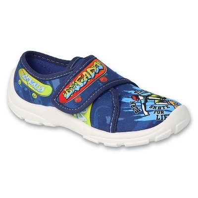Ciabatte per bambini Befado con velcro 974Y539 blu/multicolore