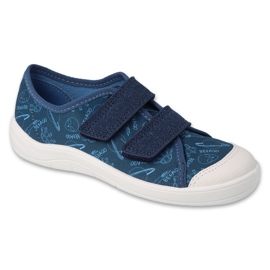 Sneakers da bambino Befado con velcro 772Y016 blu navy
