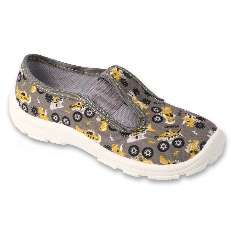 Ciabatte per bambini Befado con elastici 975X192 grigie grigio