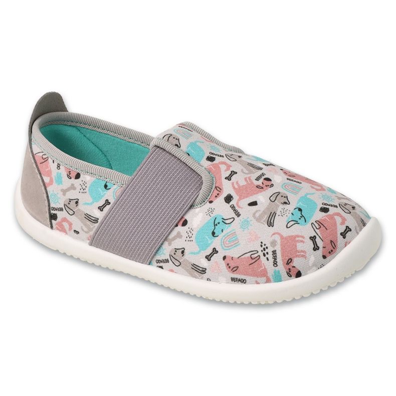 Ciabatte per bambini Befado con suola flessibile 901Y022 grigio