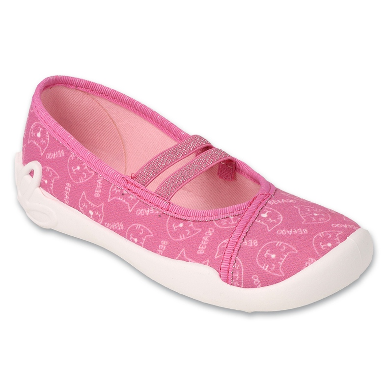 Pantofole per bambini Befado, fondo elastico con elastici, 116X331, rosa