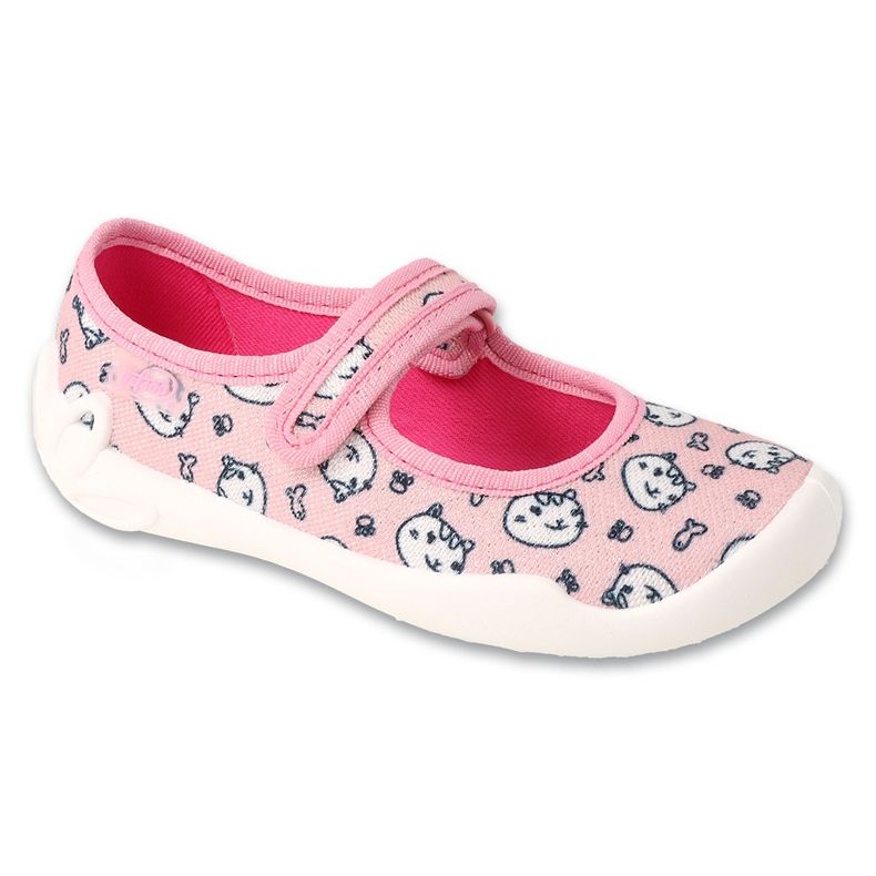 Pantofole per bambini Befado, suola traspirante, 114X546, rosa