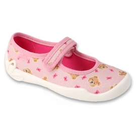 Pantofole per bambini Befado, suola traspirante, 114X551, rosa