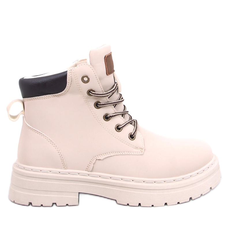 Stivali in legno da donna beige