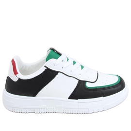 Scarpe sportive da donna in bianco e nero da donna bianca