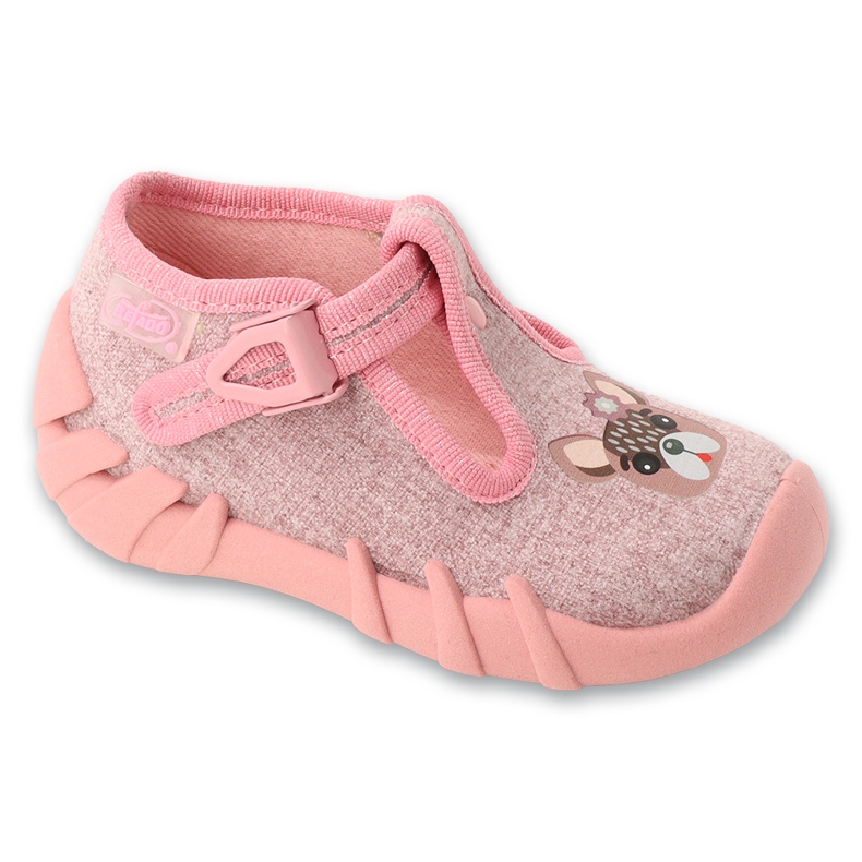 Pantofole per bambini Befado con chiusura 110P505 rosa
