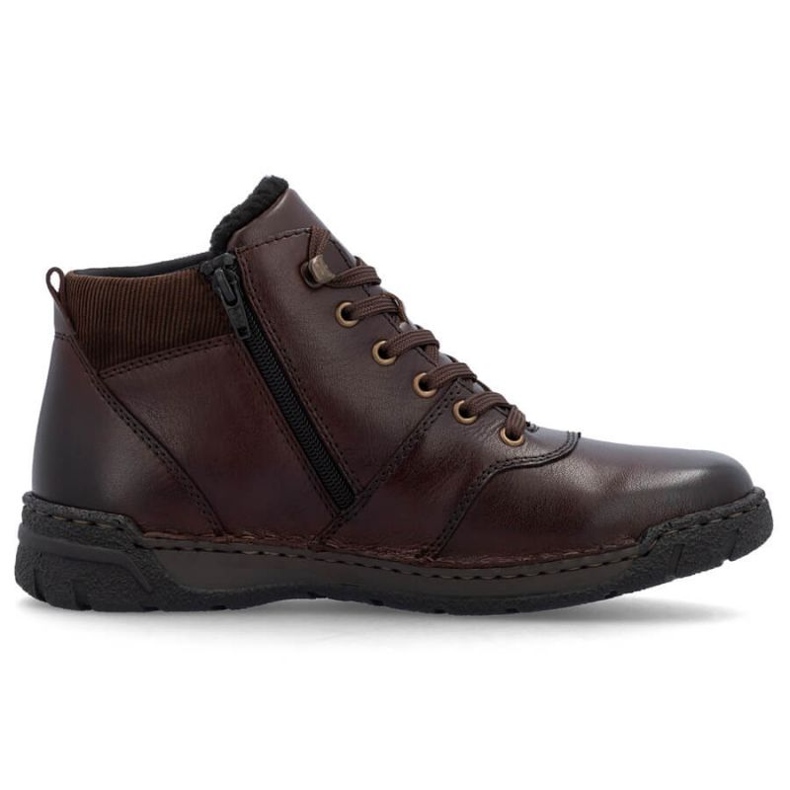 Stivali da uomo isolati con lana Rieker RKR747 Brown marrone