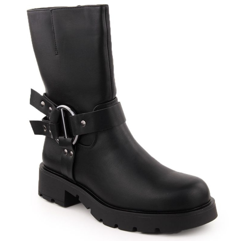 Stivali di pelle da donna Isolato Potocki 54300 Wol277 Nero