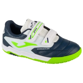 Joma Cancha 2503 in Cajs2503inv Scarpe da calcio bianco e blu