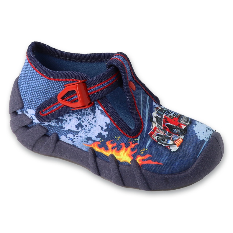 Pantofole per bambini Befado con fibbie 110P511 blu
