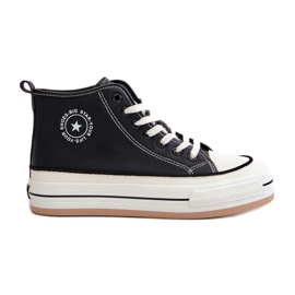 Sneakers da donna isolate sulla piattaforma in ecopelle Big Star OO274062 Nero