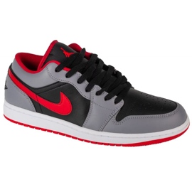 Nike Air Jordan 1 basso 553558-060 grigio-nero