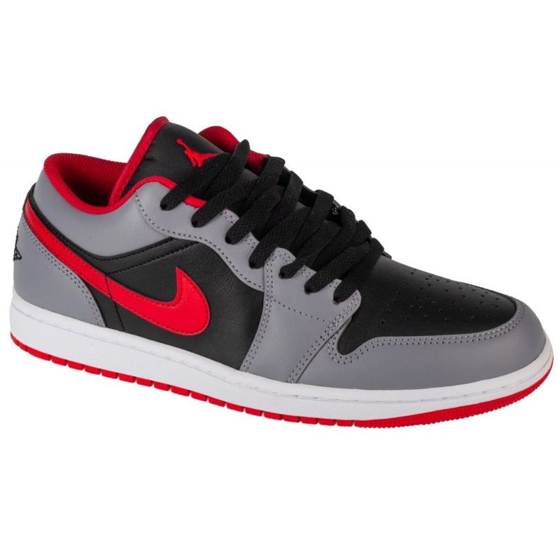 Nike Air Jordan 1 basso 553558-060 grigio-nero
