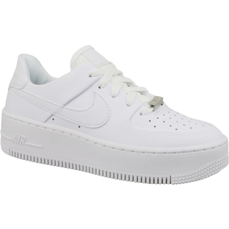 Scarpe Nike Air Force 1 Sage Low AR5339-100 in pelle bianca