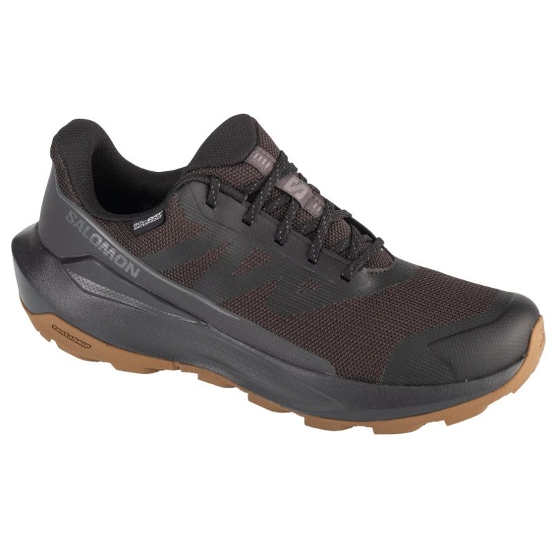 Scarpe Salomon Elixir Tour Wp 475767 nere/marroni con membrana nero