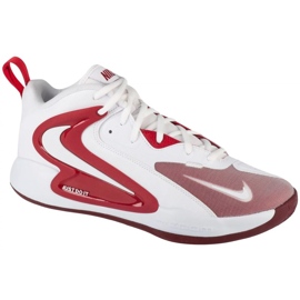 Scarpe da pallavolo Nike Hyperset 2 FQ7070-106 bianche/rosse bianco