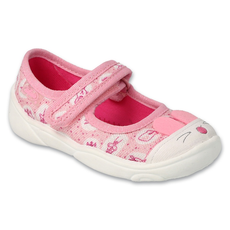 Ciabatte per bambini Befado 209P040 con velcro, rosa