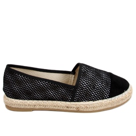 Espadrilles femminile in pelle scamosciata femminile nero