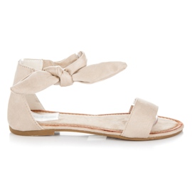 Vices Sandali stringati in camoscio marrone