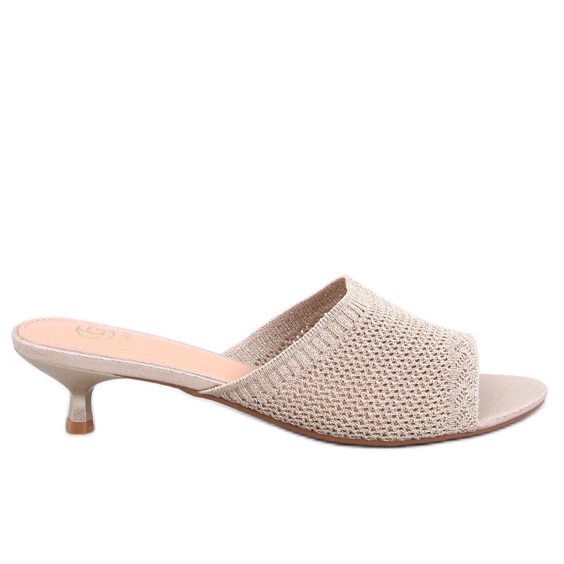 Flip openwork femminile infradito in oro beige