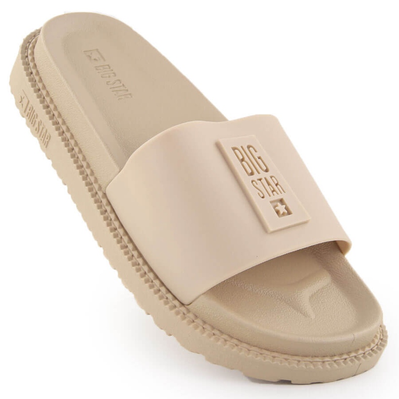 Infradito beige con plateau da donna Big Star LL274A210