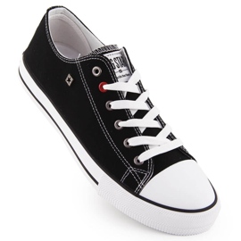 Sneakers da uomo in tessuto nero Big Star NN174300