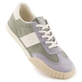 Scarpe sportive maschili Sneaker grigio-verde Sneaker Big Star NN174517
