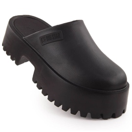 Infradito da donna nere Big Star NN274014 con suola massiccia nero