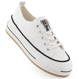 Sneakers bianche da donna con plateau Big Star NN274205 bianco