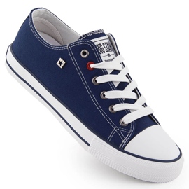 Sneakers basse in tessuto Big Star NN274653 blu navy