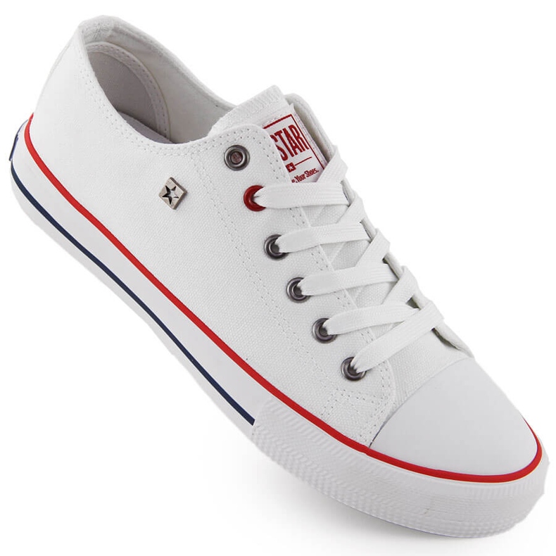 Sneakers basse in tessuto bianco Big Star NN274656 bianca