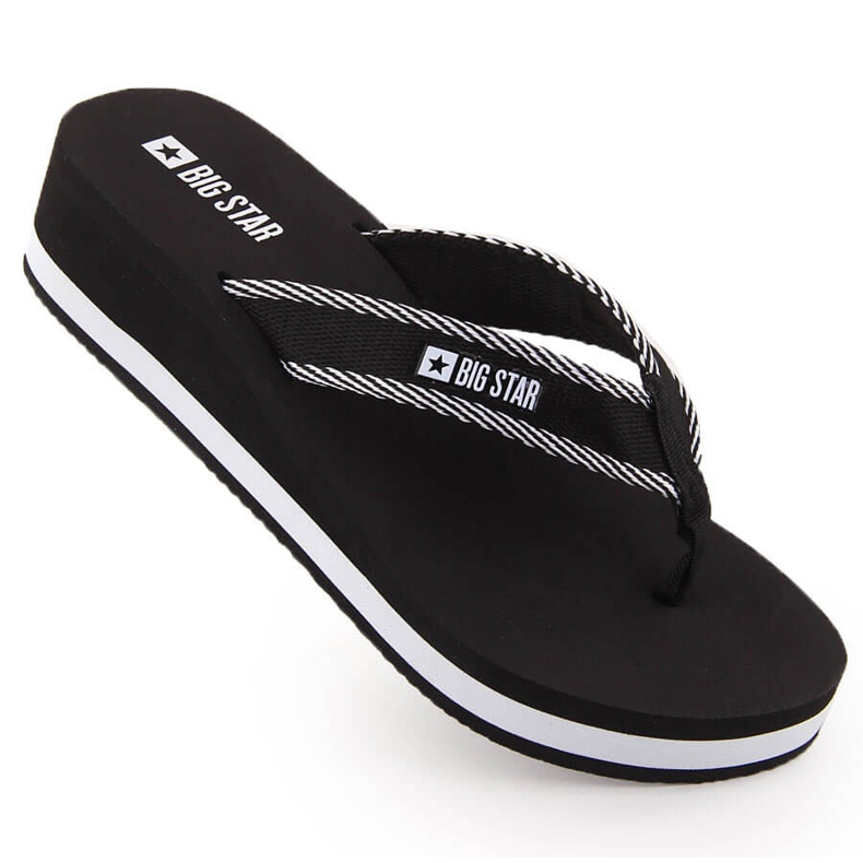 Infradito nere con zeppa da donna Big Star NN274A727 nero