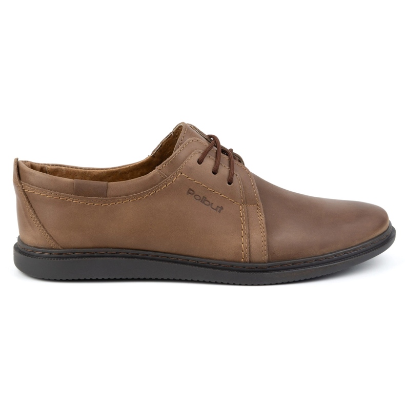 Scarpe casual in pelle da uomo 2131 POLBUT marrone