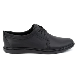 Scarpe casual in pelle da uomo 2131 POLBUT nere nero