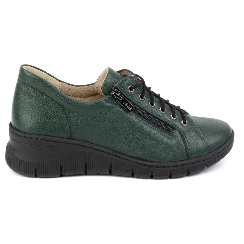 Olivier Scarpe da donna in pelle con suola spessa, 1236 verde
