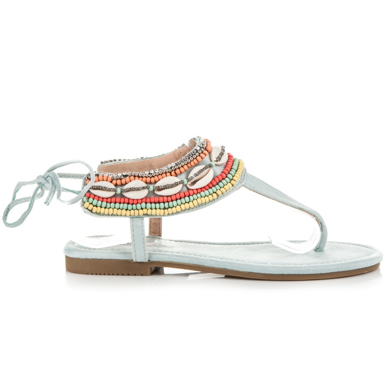 Vices Sandali etnici allacciati blu