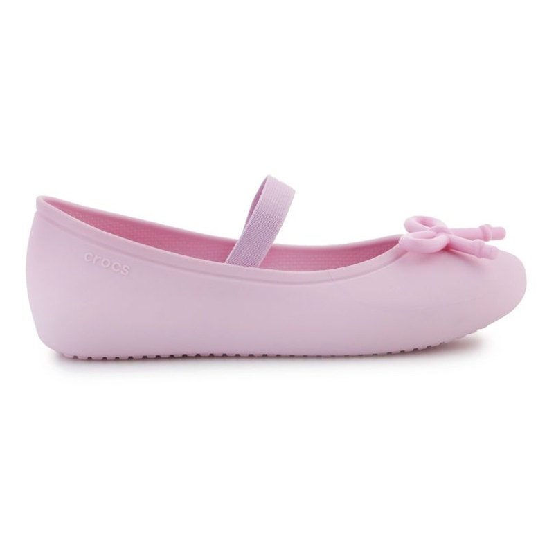 Sandali Crocs Brooklyn Bow Flat K Jr 210136-6GD rosa