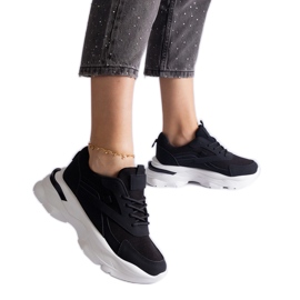 Sneakers nere con suola spessa nero