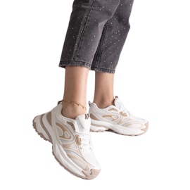 Sneakers sportive da donna bianche bianco