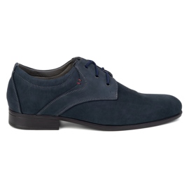 Olivier Scarpe eleganti da uomo in pelle blu navy - Modello 4683