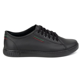 Polbut Scarpe da uomo in pelle Casual 2129 nere nero